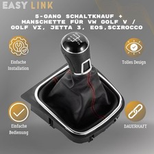 Schaltknauf Schaltsack Golf 5